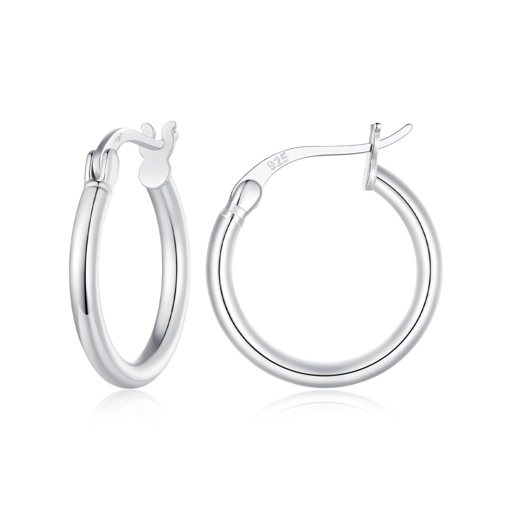 Cercei din argint Silver Hoops M-Cercei >> Cercei din argint