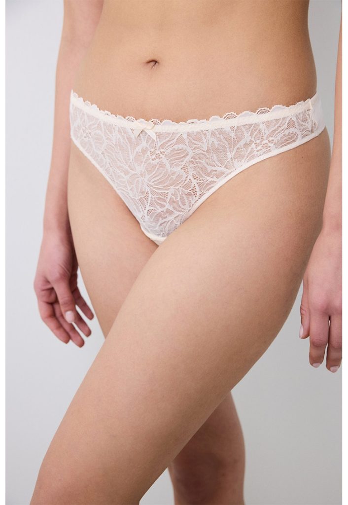 Chiloti tanga cu dantela cu model floral-FEMEI-IMBRACAMINTE/Lenjerie intima