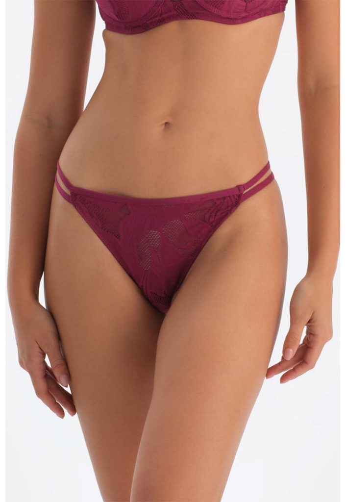 Chiloti tanga cu strat exerior de dantela-FEMEI-IMBRACAMINTE/Lenjerie intima