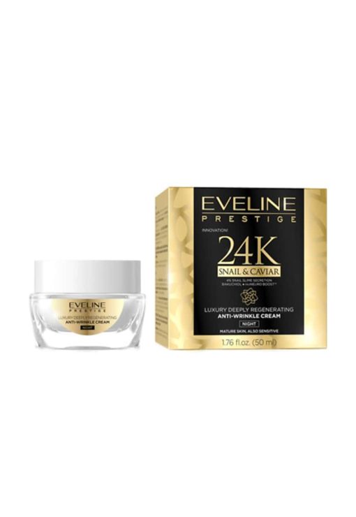 Crema antirid de noapte Eveline Prestige - 50 ml-FEMEI-GENTI SI ACCESORII/Produse cosmetice