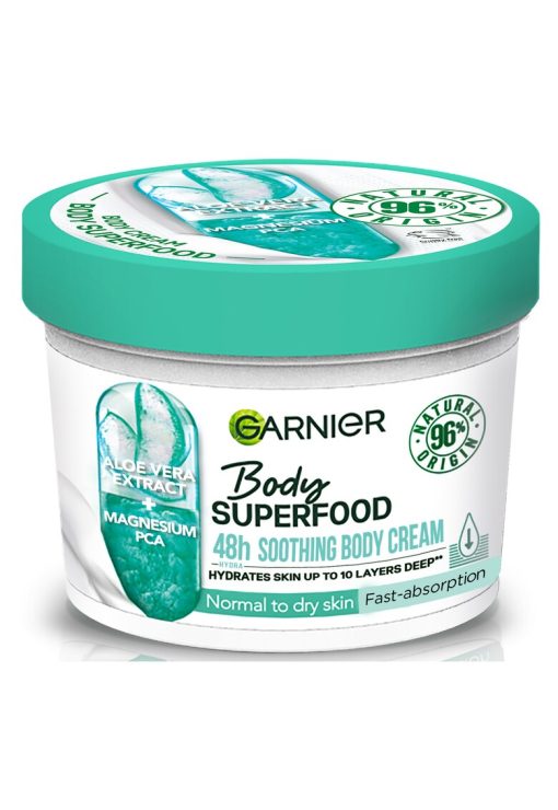 Crema de corp cu efect calmant si absorbtie rapida Body Superfood Aloe - 380 ml-FEMEI-