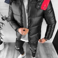 Geaca barbati de iarna neagra A2312 Z33-Geci barbati > Geci iarna