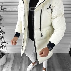 Geaca barbati groasa alba de iarna cu defect DEF586 D0-5-Geci barbati > Geci iarna