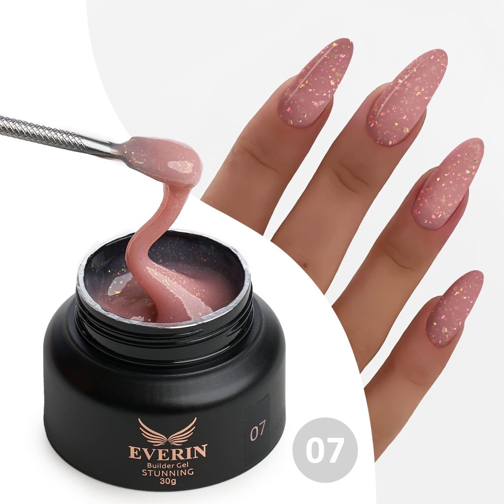 Gel constructie Everin Stunning Paiete Holographice- 07 - STN-02 - Everin-GEL DE UNGHII / GEL DE CONSTRUCTIE ❤️