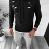 Hanorac barbati negru slim fit 2728 44-2-Recent adaugate