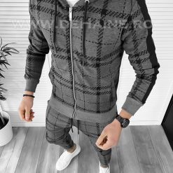 Hanorac barbati slim fit gri K420 O1-4.3-Hanorace