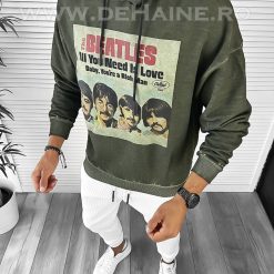 Hanorac barbati slim fit kaki K113 95-1-Hanorace