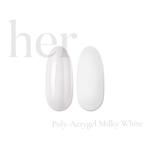 Her Poly-Acrygel MILKY WHITE 30g - Everin-Polygel / Acryl❤️