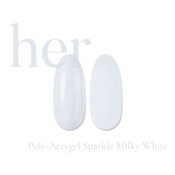 Her Poly-Acrygel SPARKLE MILKY WHITE 30g - Everin-Polygel / Acryl❤️
