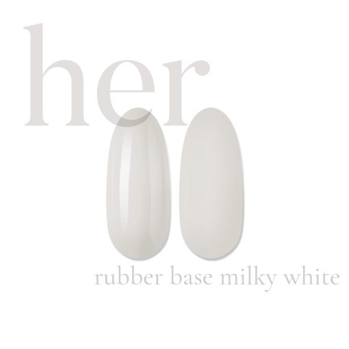 Her Rubber Base Milky White - Everin-EVERIN > RUBBER BASE / BAZA RUBBER ❤️ > Baza rubber color Her