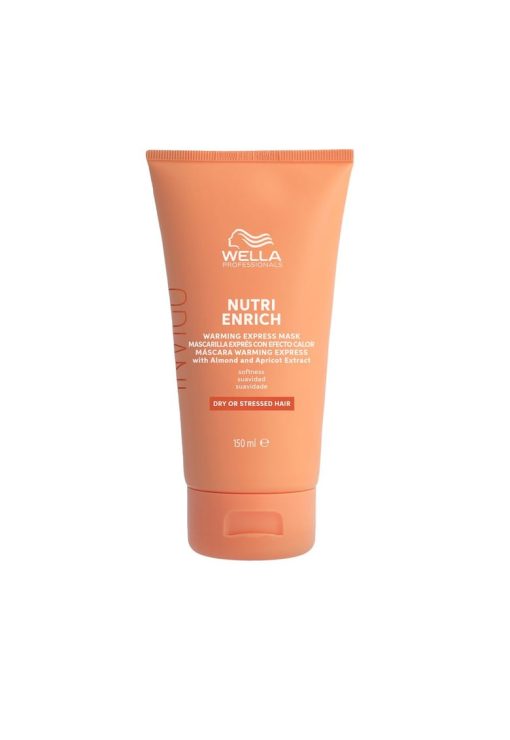 Masca hranitoare pentru par uscat Wella Professionals Invigo Nutri-Enrich Warming Express Mask cu efect de incalzire - 150 ml-FEMEI-GENTI SI ACCESORII/Produse cosmetice