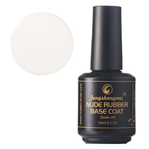 Nude Rubber Base Coat FSM- Nr.15 Alb Laptos - JHJ-343TS-15 - Everin.ro-EVERIN