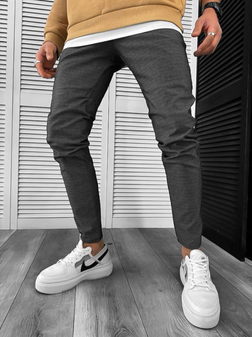 Pantaloni barbati casual gri 7114 O2-5.2-Pantaloni > Pantaloni casual