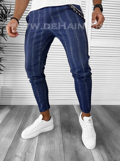 Pantaloni barbati casual regular fit bleumarin B1551 B6-1.3-Pantaloni > Pantaloni casual