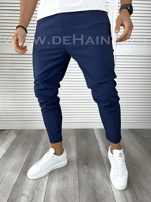 Pantaloni barbati casual regular fit bleumarin B8224 P20-1.3-Pantaloni > Pantaloni casual