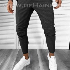 Pantaloni barbati casual regular fit gri inchis B7879 128-3-Pantaloni > Pantaloni casual