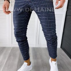 Pantaloni barbati casual regular fit in carouri B1732 S1-3-Pantaloni > Pantaloni casual