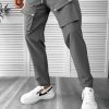 Pantaloni de trening barbati slim fit gri inchis 60501 D2-1.1-Trening