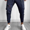 Pantaloni de trening bleumarin 12919 P20-2.1-Pantaloni > Pantaloni de trening