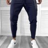 Pantaloni de trening bleumarin conici 12108 119-4-Pantaloni > Pantaloni de trening