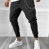 Pantaloni de trening negri conici 10141 i8-4.2-Pantaloni > Pantaloni de trening