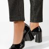 Pantofi cu toc gros Brinea negri-Pantofi cu toc gros-Pantofi cu toc gros