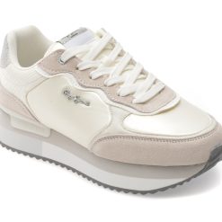 Pantofi sport PEPE JEANS albi