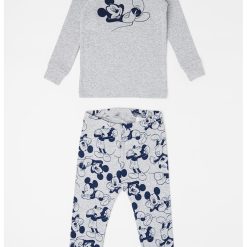 Pijama cu imprimeu Mickey Mouse-BAIETI-IMBRACAMINTE/Pijamale si halate de baie