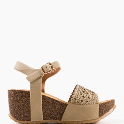 Platforme dama Tessa Khaki 3