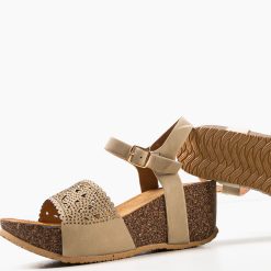 Platforme dama Tessa Khaki 6