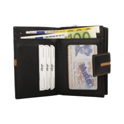 Portofel dama Neira PT1400 piele naturala NegruMaro 4