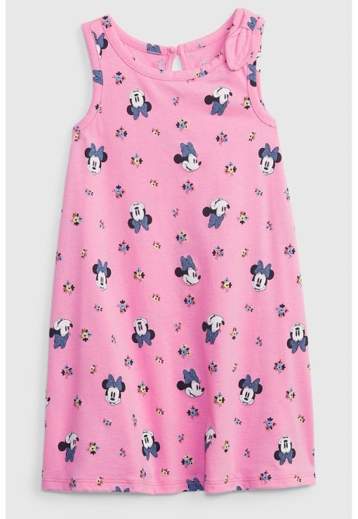 Rochie de bumbac cu imprimeu Minnie Mouse-FETE-IMBRACAMINTE/Rochii