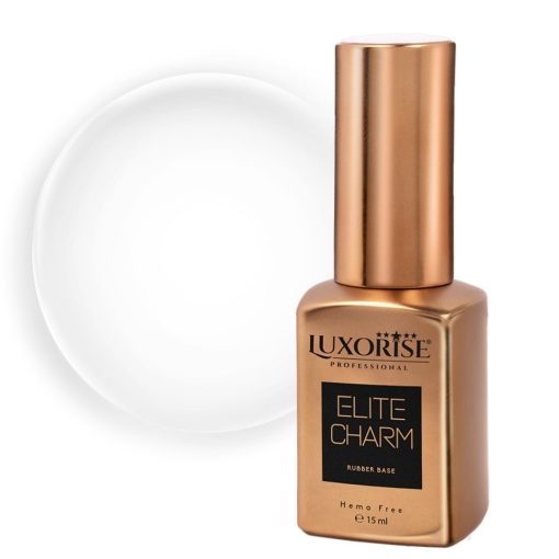 Rubber Base Hema Free LUXORISE ELITE CHARM - Crystal Clear 15ml-Rubber Base > Rubber Base ELITE CHARM 15ml