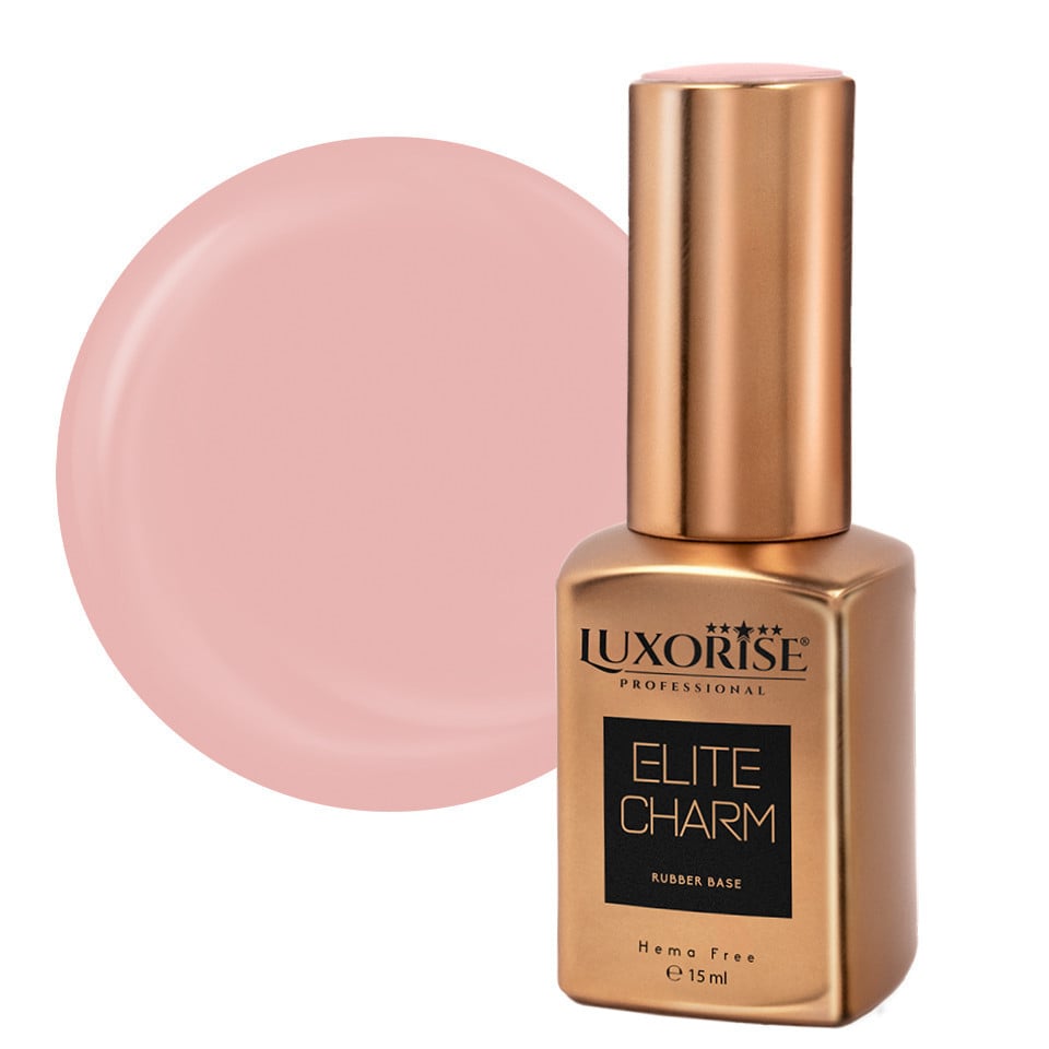 Rubber Base Hema Free LUXORISE ELITE CHARM - Warm Nude 15ml-Rubber Base > Rubber Base ELITE CHARM 15ml