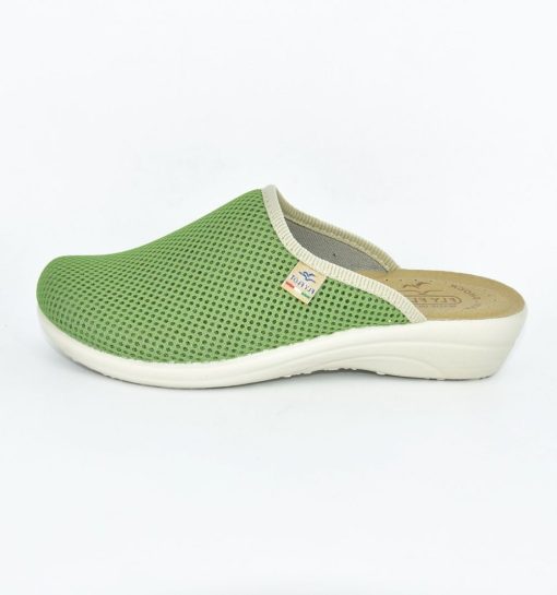 Saboti confortabili Fly Flot 030 verde-Saboti dama-Saboti dama