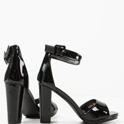 Sandale cu toc Ghideci Negre 4