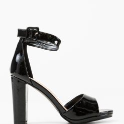 Sandale cu toc Ghideci Negre 5