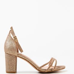 Sandale cu toc Kaya Aurii 3