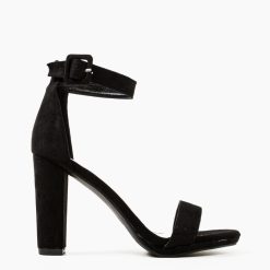 Sandale cu toc Lorraine Negre 3
