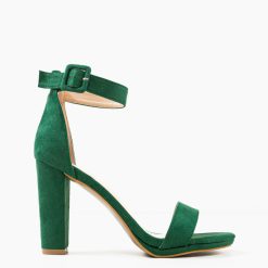 Sandale cu toc Lorraine Verzi 5