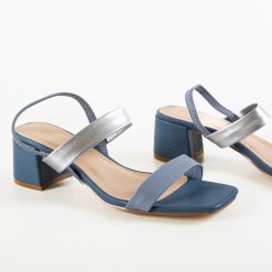 Sandale cu toc Nirmal Albastre 6