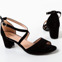 Sandale cu toc Tyga Negre 5