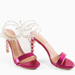 Sandale cu toc Uche Fuchsia 5