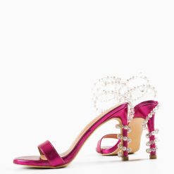 Sandale cu toc Uche Fuchsia 6