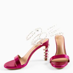 Sandale cu toc Uche Fuchsia 7