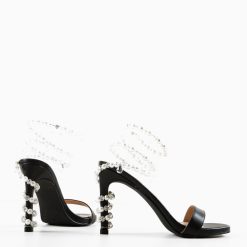 Sandale cu toc Uche Negre 4