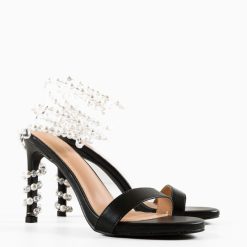 Sandale cu toc Uche Negre 6