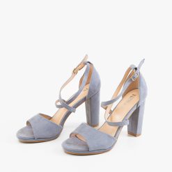 Sandale dama cu toc Delany Albastre 2