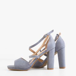 Sandale dama cu toc Delany Albastre 3