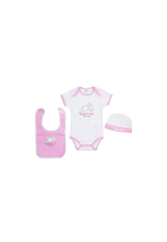 Set cadou bebe - Bambi - Sweet dreams little one - alb-FETE-IMBRACAMINTE/Seturi de imbracaminte